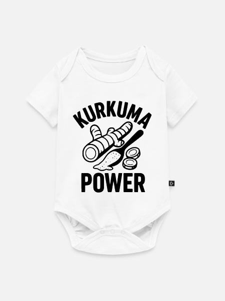 kurkuma power - Baby Premium Kurzarmbody - Weiß