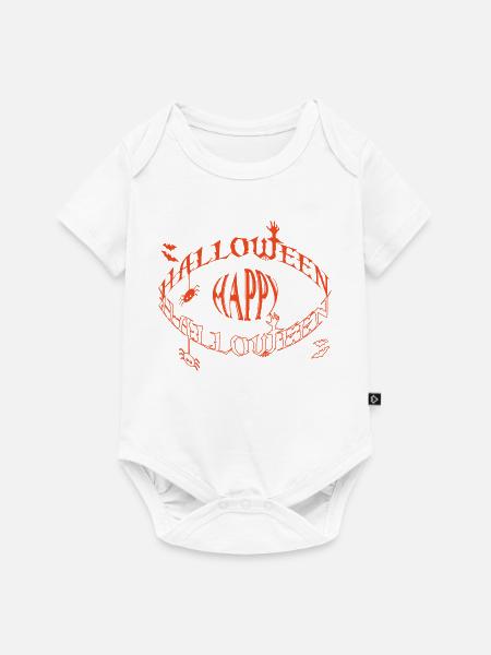 Halloween-Augen-Glyphe - Baby Premium Kurzarmbody - Weiß