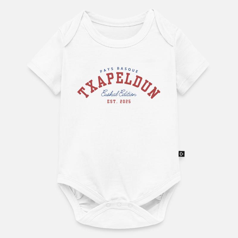 Txapeldun - Body à manches courtes Premium Bébé - blanc