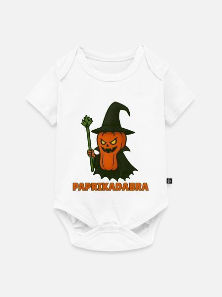 Lustige Gemüse Monster – Halloween Spaß - Baby Premium Kurzarmbody - Weiß