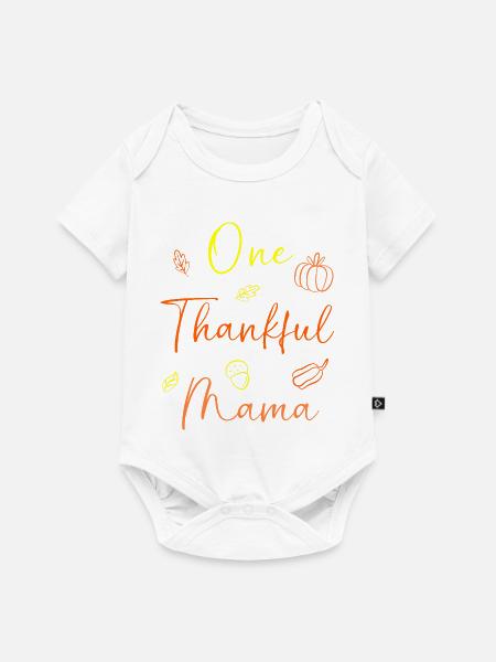 Thanksgiving Mama Mutter Oma Großmutter - Baby Premium Kurzarmbody - Weiß
