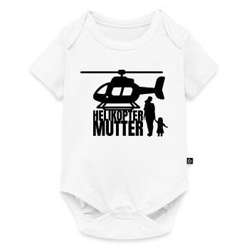 Maman hélicoptère disant humour - Body à manches courtes Premium Bébé - blanc - Devant