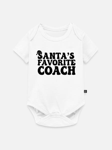 Santas' Favorite Coach - Baby Premium Kurzarmbody - Weiß