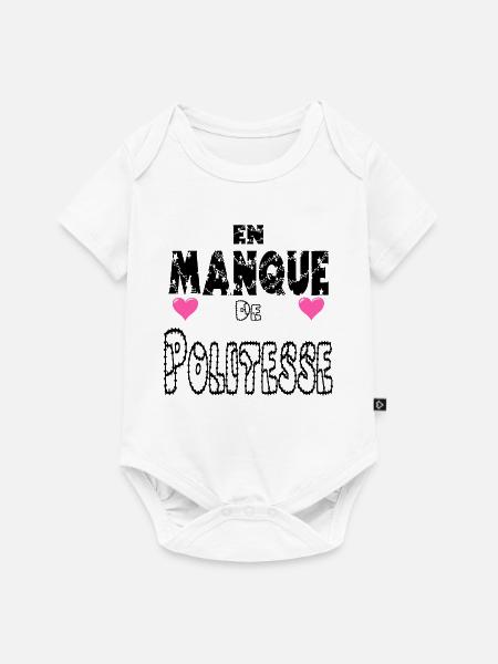 Mangelnde Höflichkeit - Baby Premium Kurzarmbody - Weiß