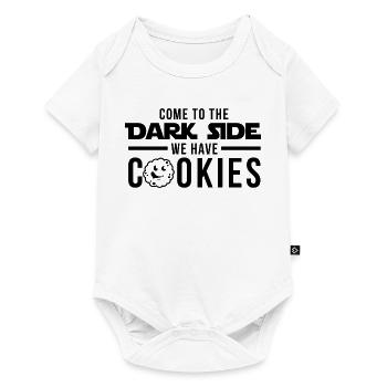 come to the dark side we habe cookies - Baby Premium short-sleeve bodysuit - white - Front