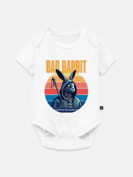 Bad Rabbit - Baby Premium Kurzarmbody - Weiß