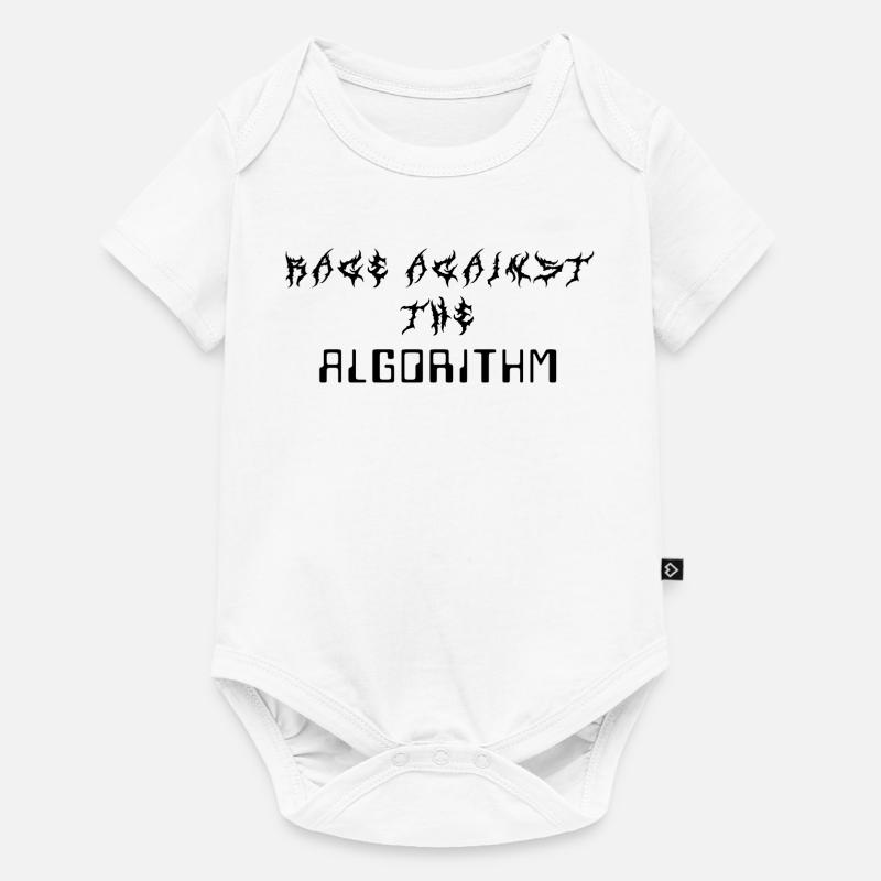 Rage against the Algorithm - Baby Premium Kurzarmbody - Weiß