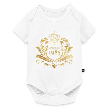 40e anniversaire Semper Verum - Créé 12/1985 - Body à manches courtes Premium Bébé - blanc - Devant