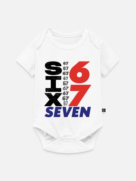 Sechs Sieben, 67 - Baby Premium Kurzarmbody - Weiß