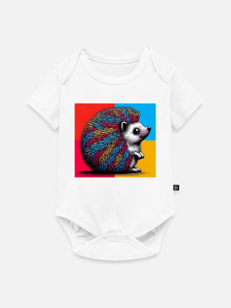 Igel - Baby Premium Kurzarmbody - Weiß