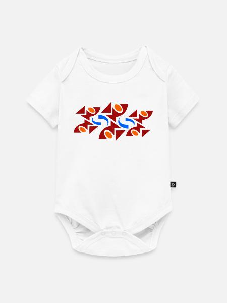 Fisch Design von Cean - Baby Premium Kurzarmbody - Weiß