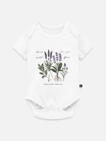 Botanische Heilkräuter - Baby Premium Kurzarmbody - Weiß