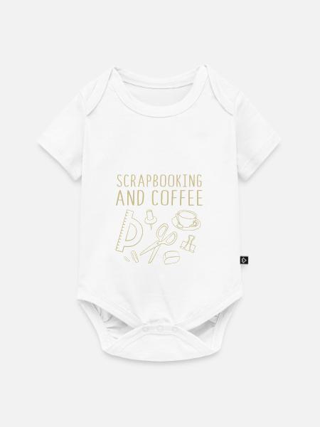 Scrapbook Scrapbooking - Baby Premium Kurzarmbody - Weiß