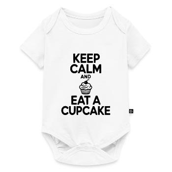 Keep Calm and Eat a Cupcake - Baby Premium short-sleeve bodysuit - white - Front