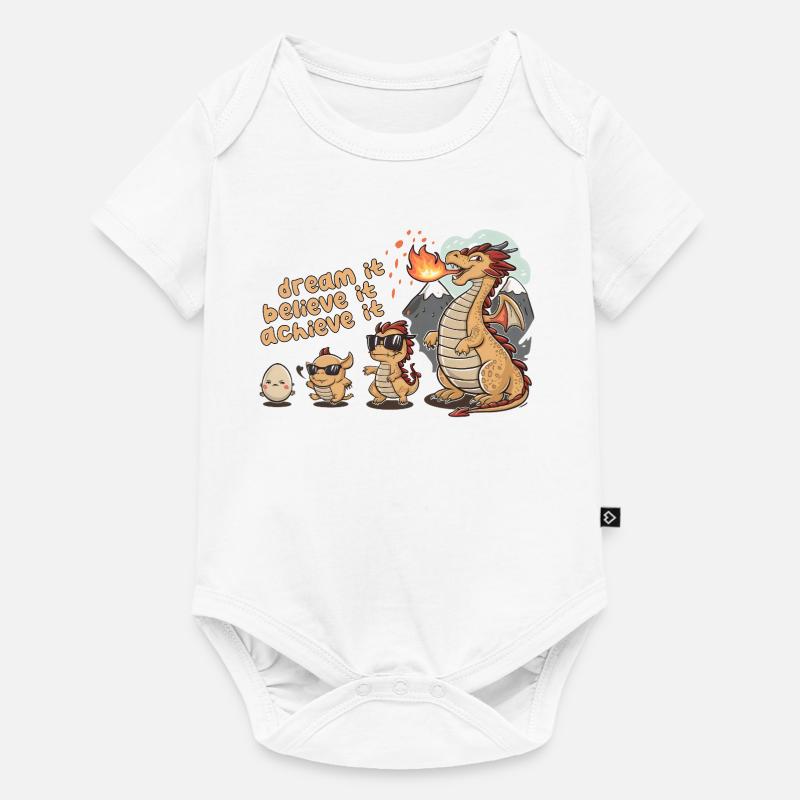 Dragon School Magic Learning Christmas - Baby Premium short-sleeve bodysuit - white