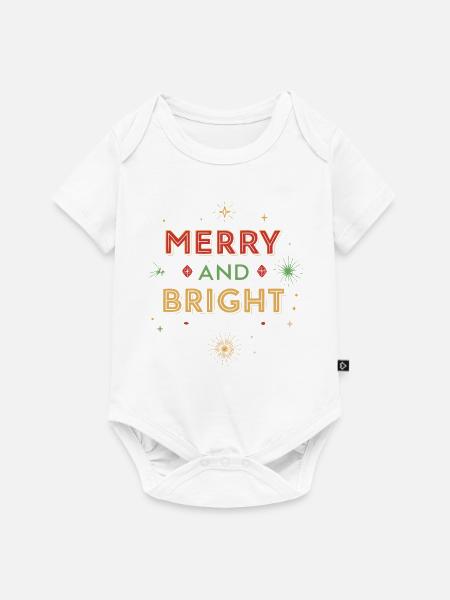 Fröhliche und helle festliche Party - Baby Premium Kurzarmbody - Weiß