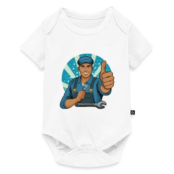 Craftsman Thumbs Up Illustration - Baby Premium short-sleeve bodysuit - white - Front
