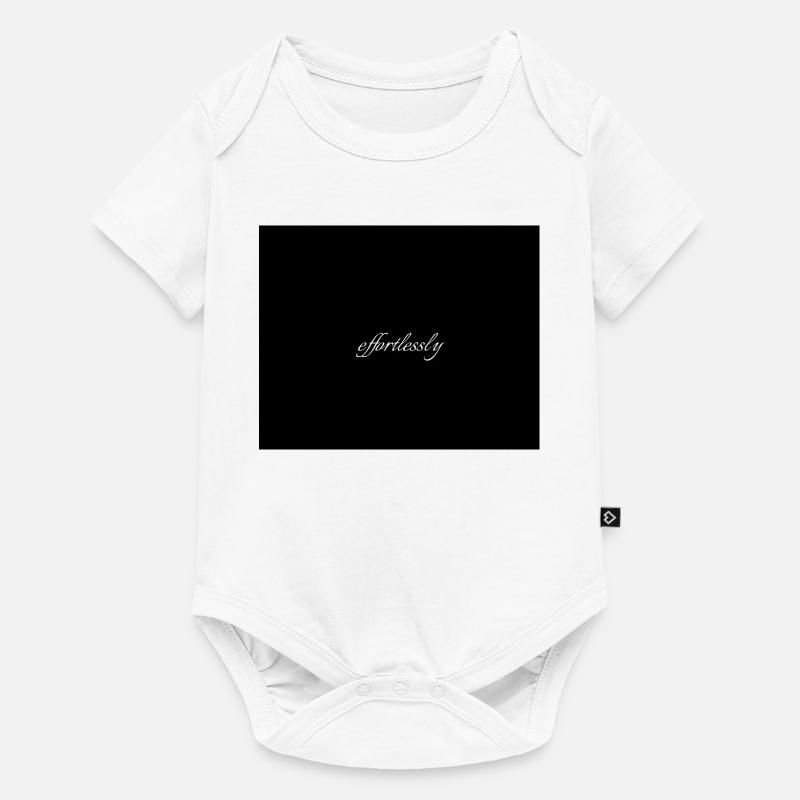 Effortlessly Elegant Script Typografie - Baby Premium Kurzarmbody - Weiß