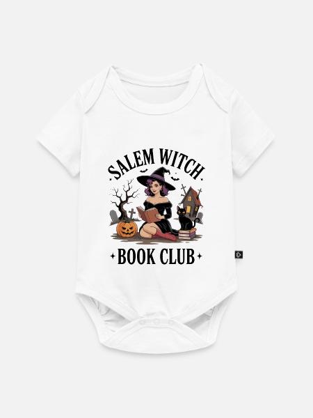 Salem Hexen-Buchclub - Baby Premium Kurzarmbody - Weiß