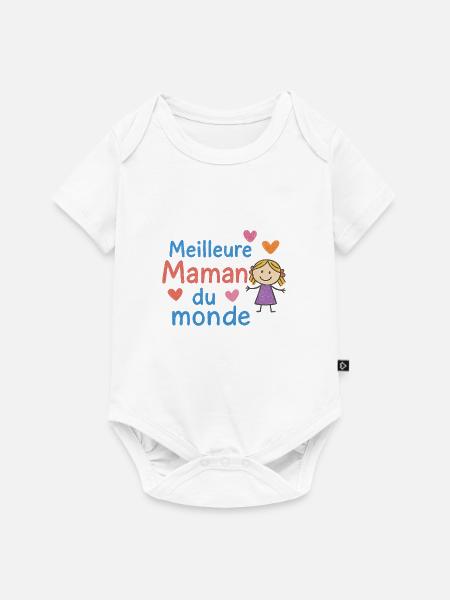 Beste Mutter der Welt - Baby Premium Kurzarmbody - Weiß