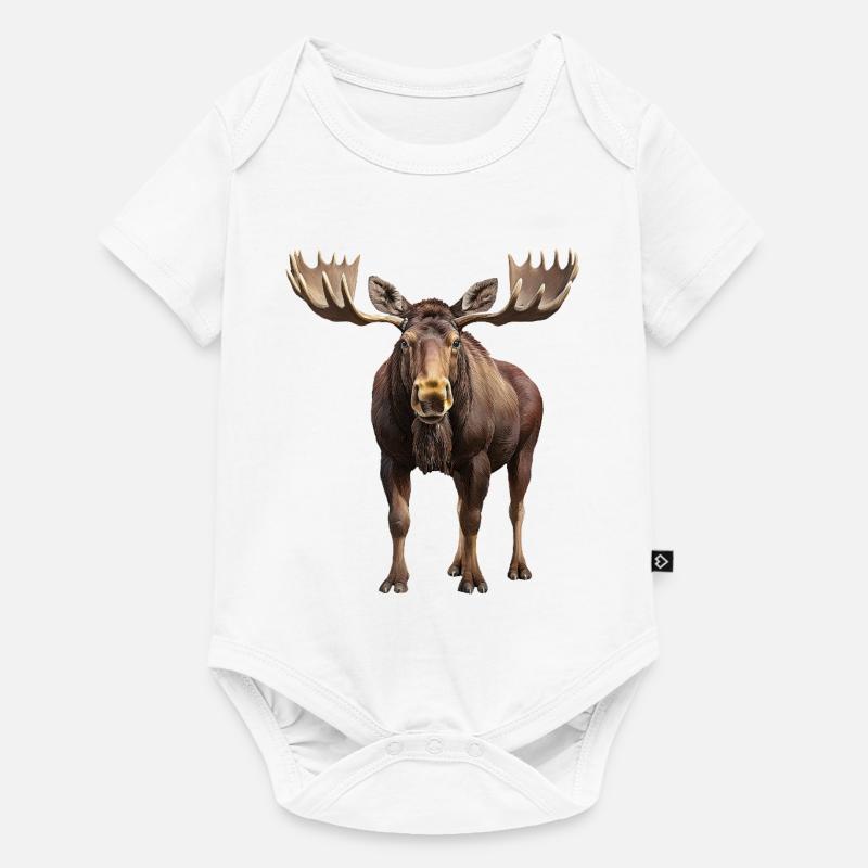 Élan - Body à manches courtes Premium Bébé - blanc