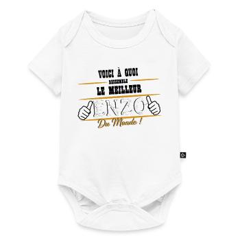 Best Enzo in the world - Baby Premium short-sleeve bodysuit - white - Front