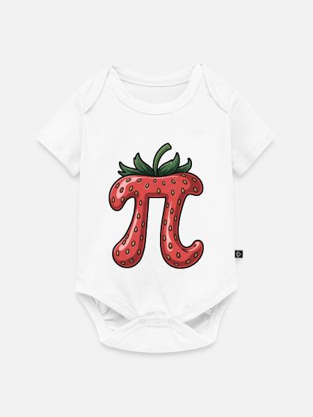 Erdbeere - Baby Premium Kurzarmbody - Weiß
