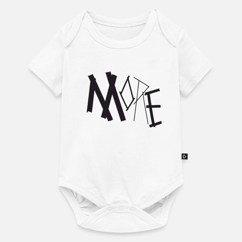 MORE - Baby Premium Kurzarmbody - Weiß