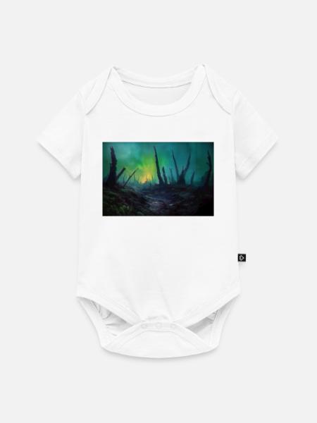 Dark Fantasy Illustration - Baby Premium Kurzarmbody - Weiß