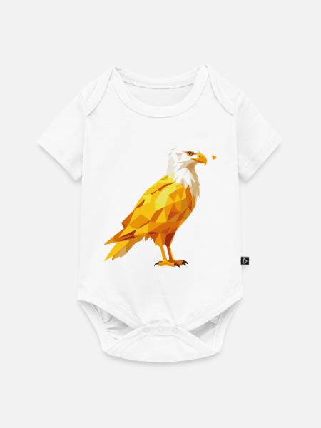Adler - Baby Premium Kurzarmbody - Weiß