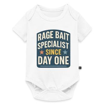 Rage Bait Specialist Since Day One, Funny Saying  - Baby Premium short-sleeve bodysuit - white - Front