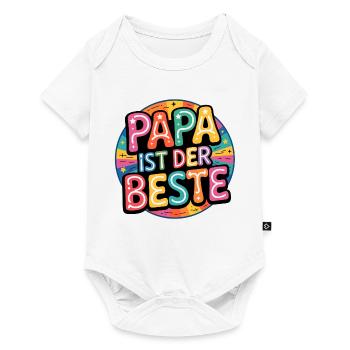 DAD IS THE BEST - Baby Premium short-sleeve bodysuit - white - Front