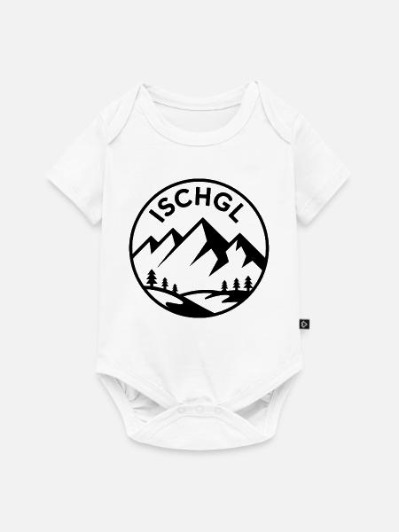 Ischgl - Souvenir Design - Baby Premium Kurzarmbody - Weiß