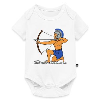 Signe du zodiaque Sagittaire en tant qu’archer romain - Body à manches courtes Premium Bébé - blanc - Devant