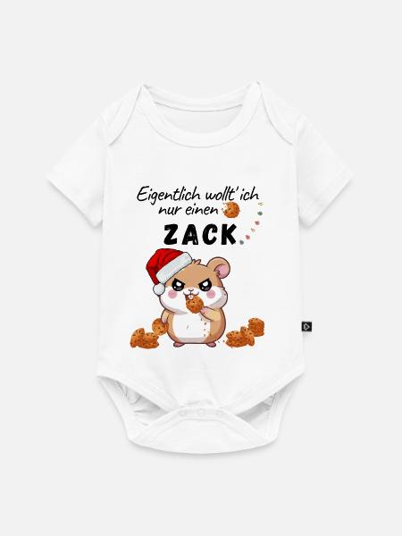 Xmas Hamster Kekse - Baby Premium Kurzarmbody - Weiß