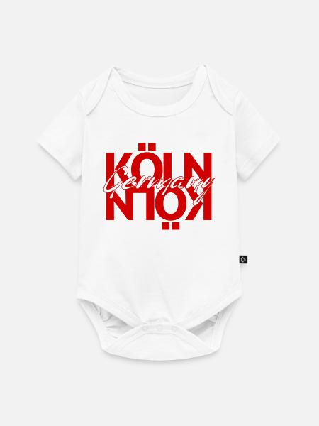 König Germany Schriftoverlay - Baby Premium Kurzarmbody - Weiß