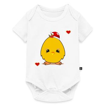 Noël poussin Noël Coeur de Noël - Body à manches courtes Premium Bébé - blanc - Devant