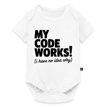 Mon code fonctionne ! (Je ne sais pas pourquoi) - Body à manches courtes Premium Bébé - blanc - Devant
