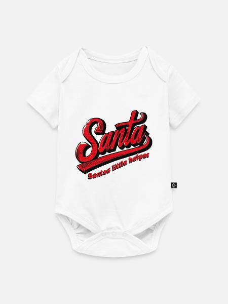 Santas little helper - Baby Premium Kurzarmbody - Weiß