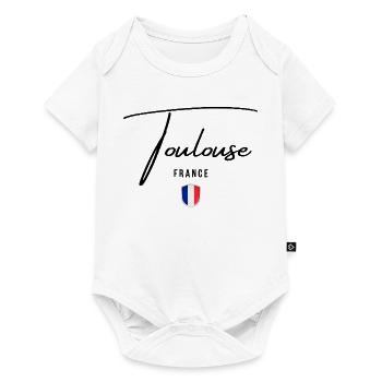 Design élégant de Toulouse, Toulouse, France - Body à manches courtes Premium Bébé - blanc - Devant