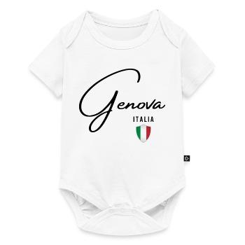 Design élégant Gênes, Gênes Italie - Body à manches courtes Premium Bébé - blanc - Devant