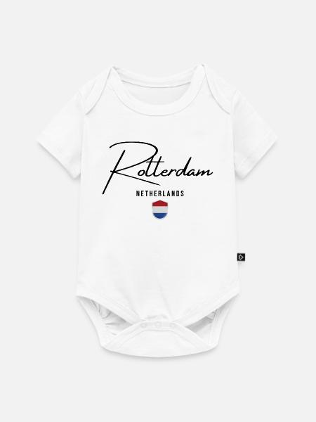 Rotterdam, Niederlande, ich liebe Rotterdam - Baby Premium Kurzarmbody - Weiß