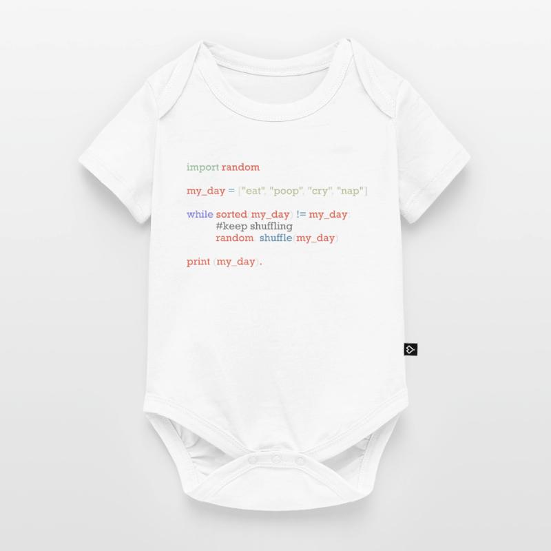 Drôle de code python sur la vie quotidienne, bébé Body à manches courtes Premium Bébé
