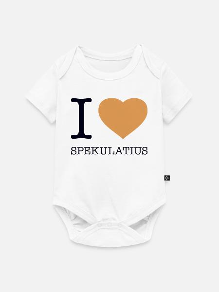 I love Spekulatius - Baby Premium Kurzarmbody - Weiß