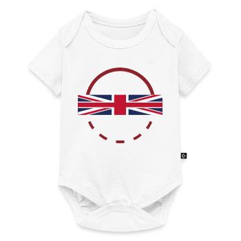 Union Jack Arc Emblem - Baby Premium short-sleeve bodysuit - white - Front