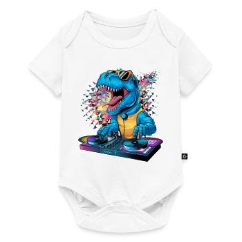 Dino DJ - Baby Premium short-sleeve bodysuit - white - Front