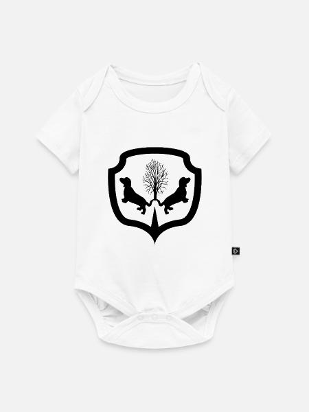 Dackel - Baby Premium Kurzarmbody - Weiß