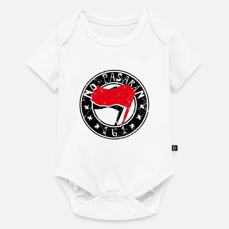 Pas de logo Pasaran 161 - Body à manches courtes Premium Bébé - blanc