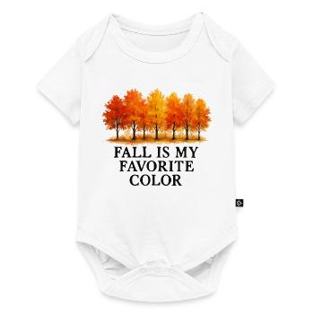 L’automne est ma couleur préférée L’amour d’automne - Body à manches courtes Premium Bébé - blanc - Devant