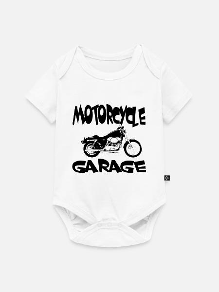 Motorrad - Baby Premium Kurzarmbody - Weiß